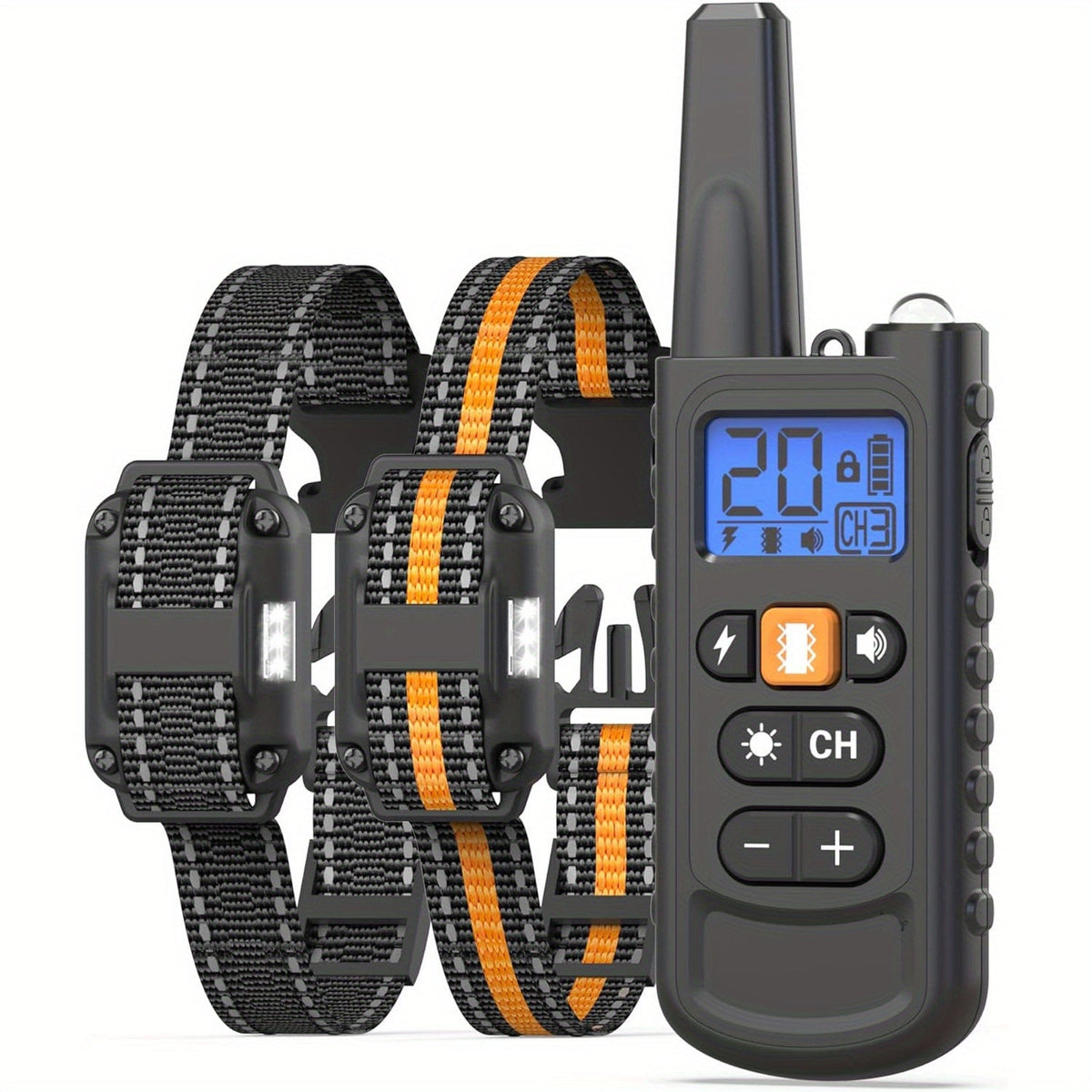 Dog Training Collar with Remote 3300ft Range – Rechargeable E-Collar for 5-120 Lb Dogs, 3 Training Modes: Beep, Vibration & Safe Shock, Waterproof Dog Shock Collar for Small, Medium, and Large Breeds