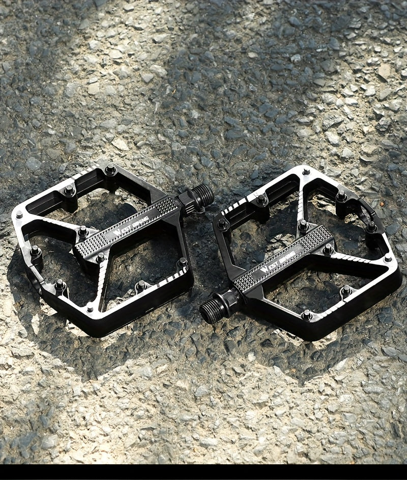 Aluminum Alloy Bike Pedals, 3 Bearings, Non-Slip, Lightweight Bicycle Pedals with Hexagonal Sleeve for Mountain Bikes & Road Bikes – Easy Install, Durable Multi-Color Cycling Accessories, 1 Pair