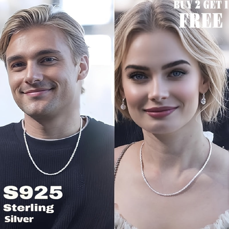 925 Sterling Silver Sparkling Star Necklace for Men & Women – Minimalist Celestial Star Pendant Chain, Unisex Dainty Jewelry with Gift Box, Sizes 16-24 Inch, Perfect Gift for Couples & Parents
