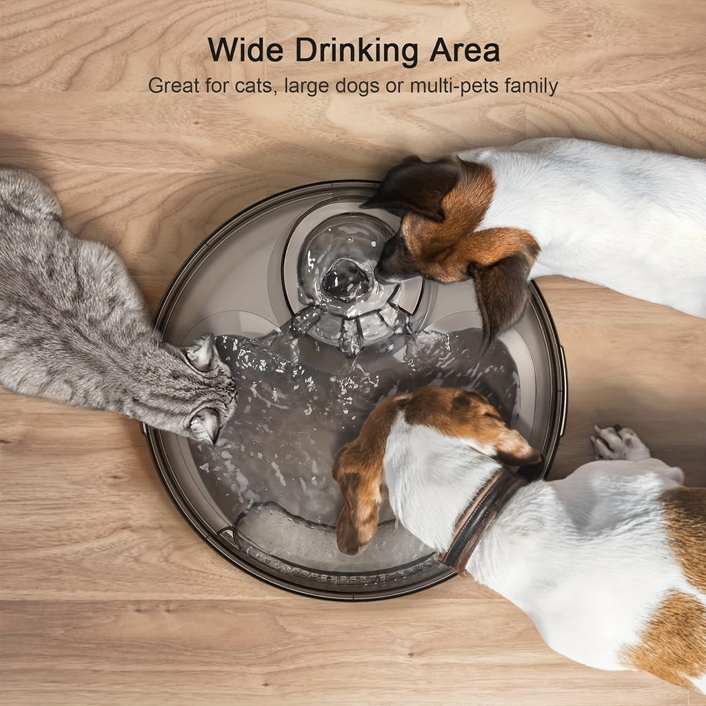 Automatic Dog Water Fountain 1.3 Gallon Large Capacity Pet Water Dispenser with Splatter Guard, Cleaning Kit, and Low Voltage USB for Dogs, Cats, and Multiple Pets