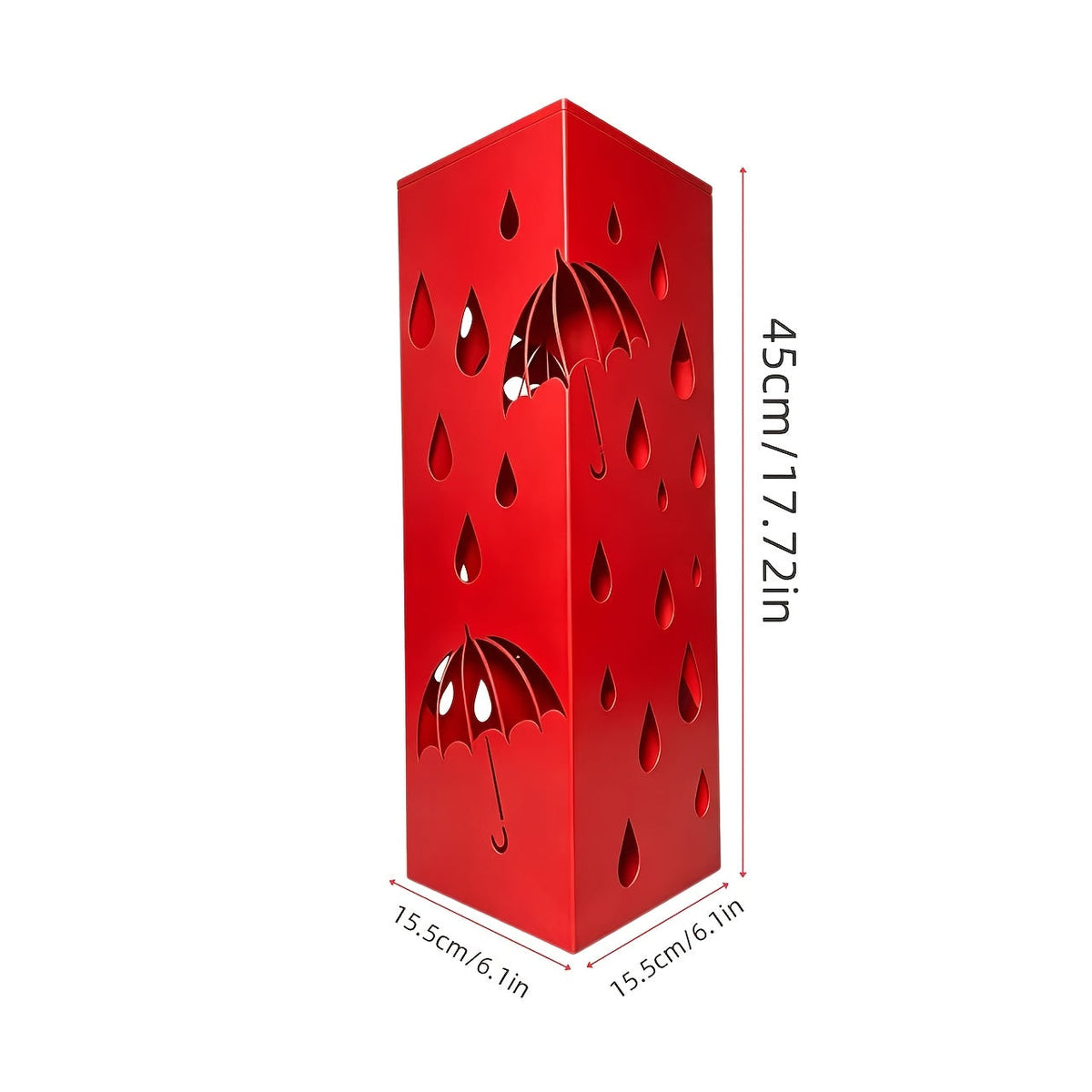 Decorative Umbrella Stand Holder – Creative Storage Bucket for Home Hotel & Entryway in White Black & Red