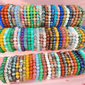 60-Piece Boho Handwoven Glass Bead Bracelet Set - Colorful Friendship Bracelets for Women and Girls, Best Friend Gift, Game Day Fan Gear, Daily Wear, Stackable Layering Jewelry