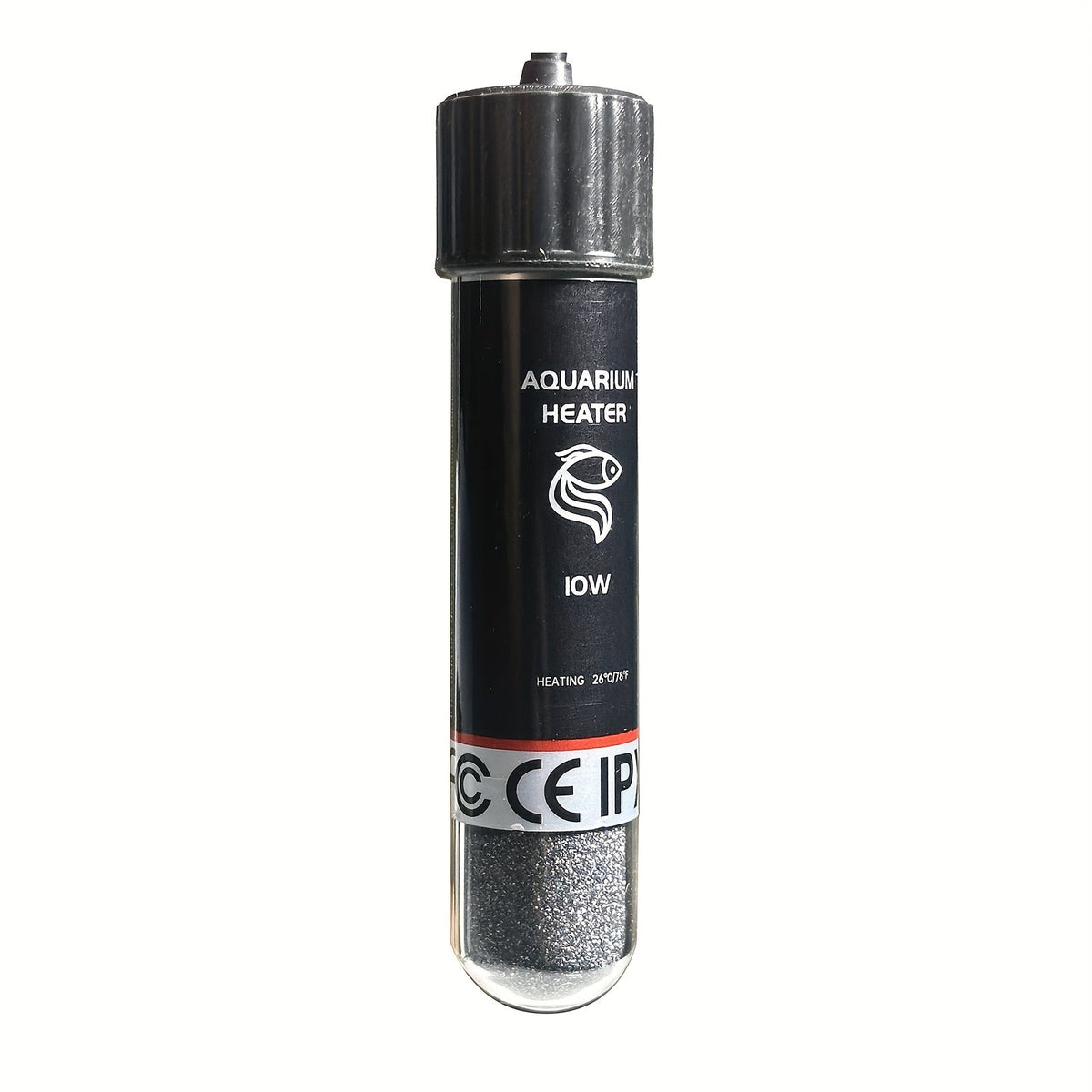 10W USB Submersible Aquarium Heater with LED Light – Compact Mini Fish Tank Heater for Freshwater, Saltwater & Aquatic Plant Tanks, Safe Durable Heating with Modern Design for Small Aquariums