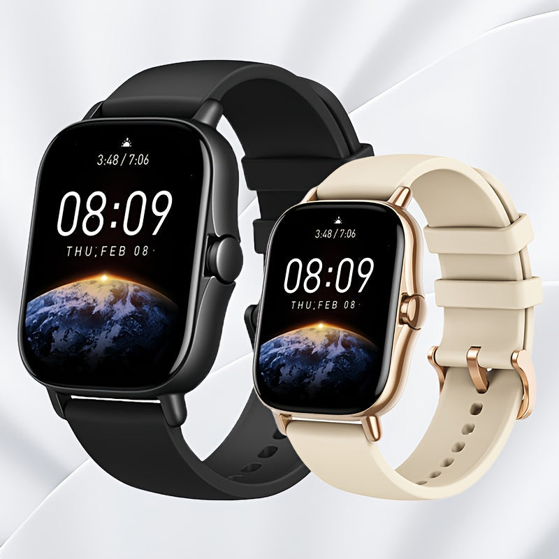 2026 Unisex Smartwatch with Wireless Calling, Dialing, Multiple Sports Modes, Heart Rate Monitoring, Message Notifications, Multi-App Alerts, Fitness Tracker for Men and Women, Compatible with iPhone and Android