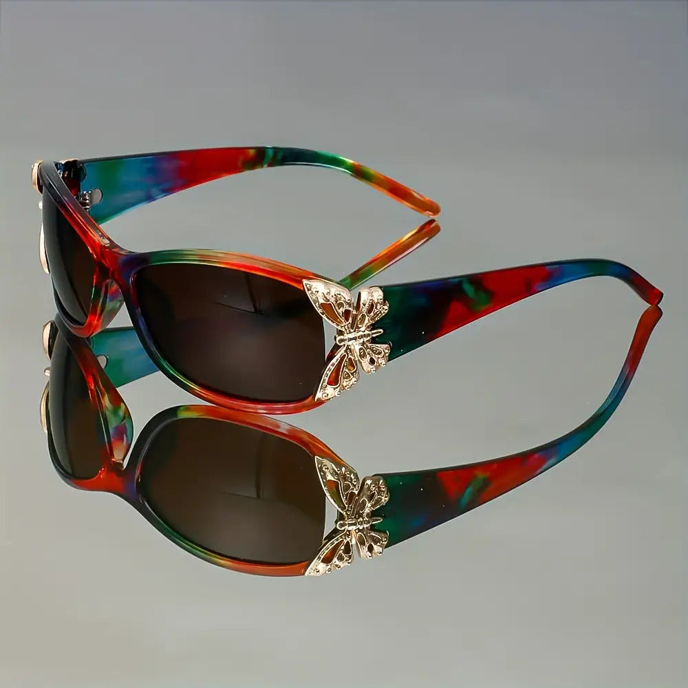 Butterfly Gradient Fashion Glasses for Women & Men – High-End Trendy Casual Eyewear, Multifunctional Stylish Sunglasses for Daily Wear & Outdoor Use