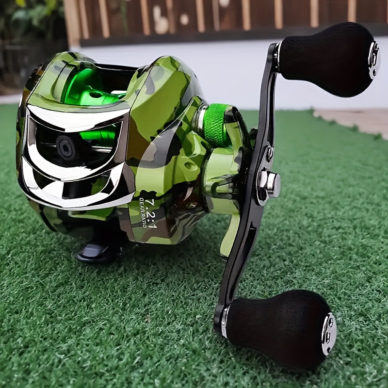 Heavy-Duty High-Speed Spinning Fishing Reel with Aluminum Alloy Gear Ratio for Saltwater and Freshwater, Suitable for Experienced Anglers Targeting Big Fish