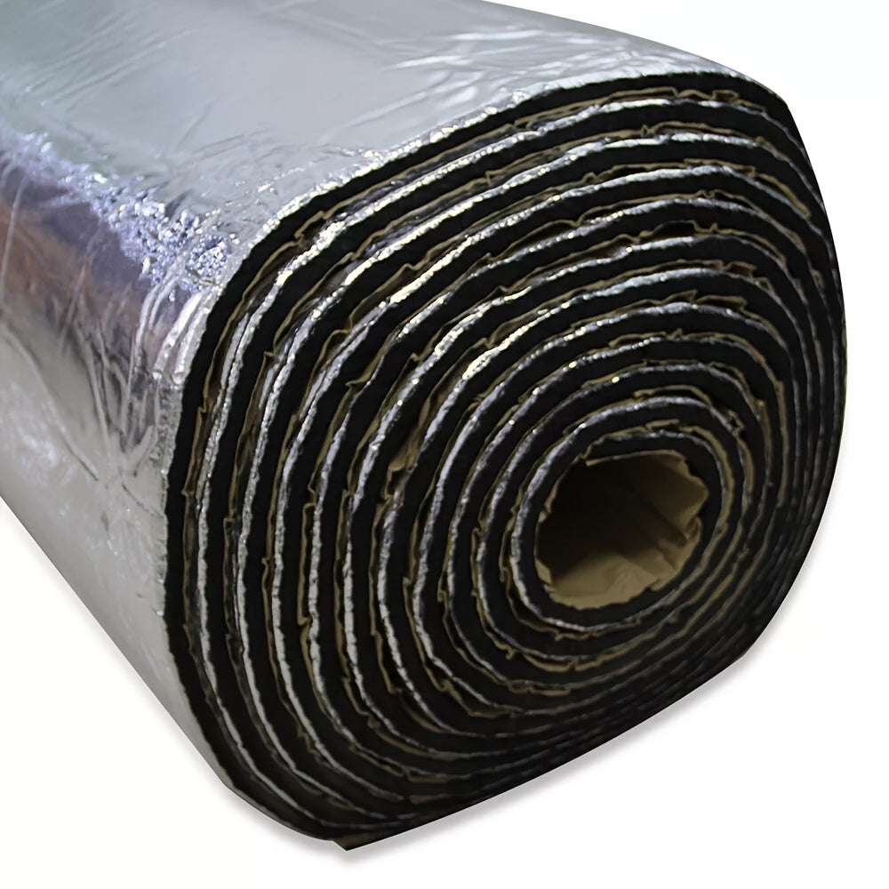 Car Sound Deadener & Heat Shield Mat 22/26 Sqft – Self-Adhesive Aluminum Foil Noise Reduction Insulation, Easy to Cut & Install for Floor, Door, and Trunk, Free Installation Tools Included