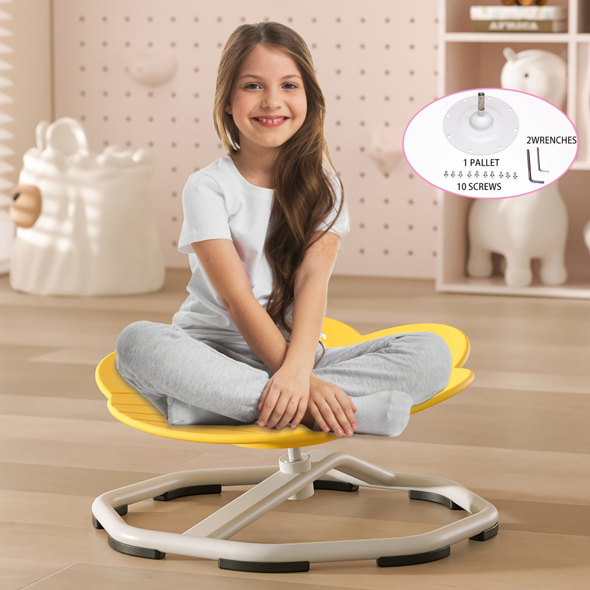 Sensory Spinning Chair for Kids with Autism ADHD – Sit and Spin Toy Swivel Seat for Body Coordination & Vestibular Stimulation