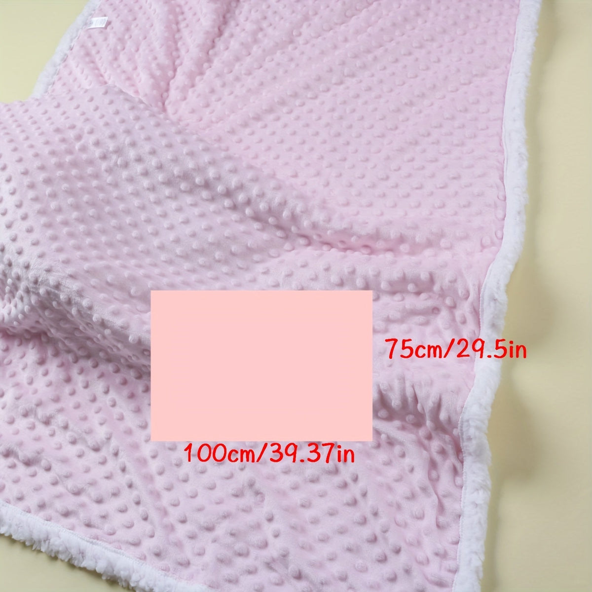 Double Layer Sherpa Kids Blanket Soft Doudou Touch for Spring Fall Winter – Cozy Children’s Throw for Boys Girls Grey Pink Blue White