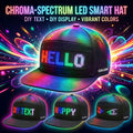 Programmable LED Light-Up Baseball Cap with Scrolling Text Display – 12x48 Pixel USB-C Rechargeable Unisex Hat for Club Party, Music Festival, Night Run, and Youth Gift