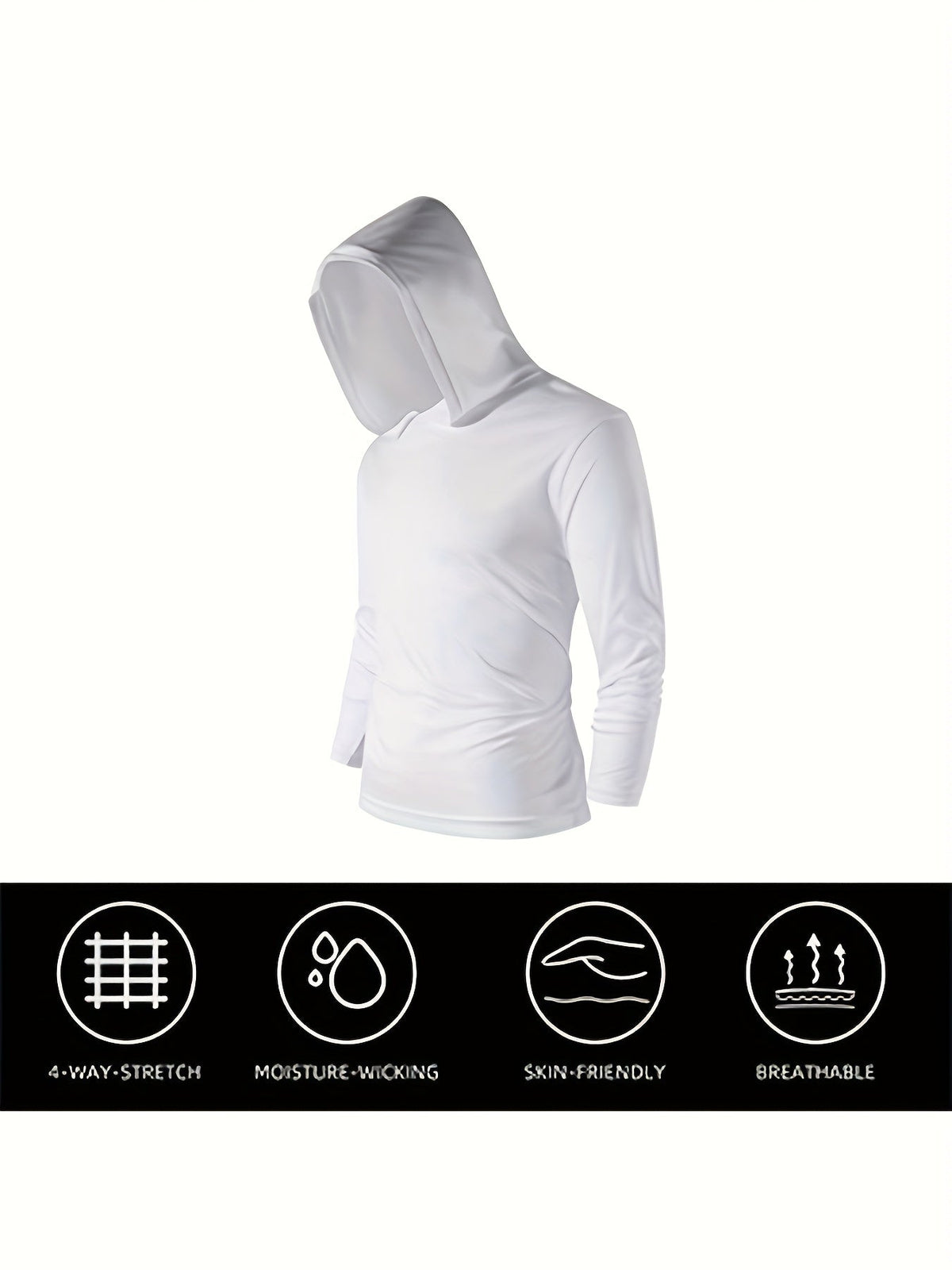 5-Pack Men's Quick-Dry Moisture-Wicking Full-Zip Hooded Athletic Sweatshirts for Gym, Running, and Casual Wear - Mixed Colors, S-XXXL