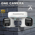 Dual Lens PTZ Security Camera Outdoor WiFi – 360° Pan Tilt Zoom 5MP, 10x Digital Zoom, Motion Detection, Two-Way Audio, Siren Alarm, Color Night Vision, App Control, Home Surveillance Camera