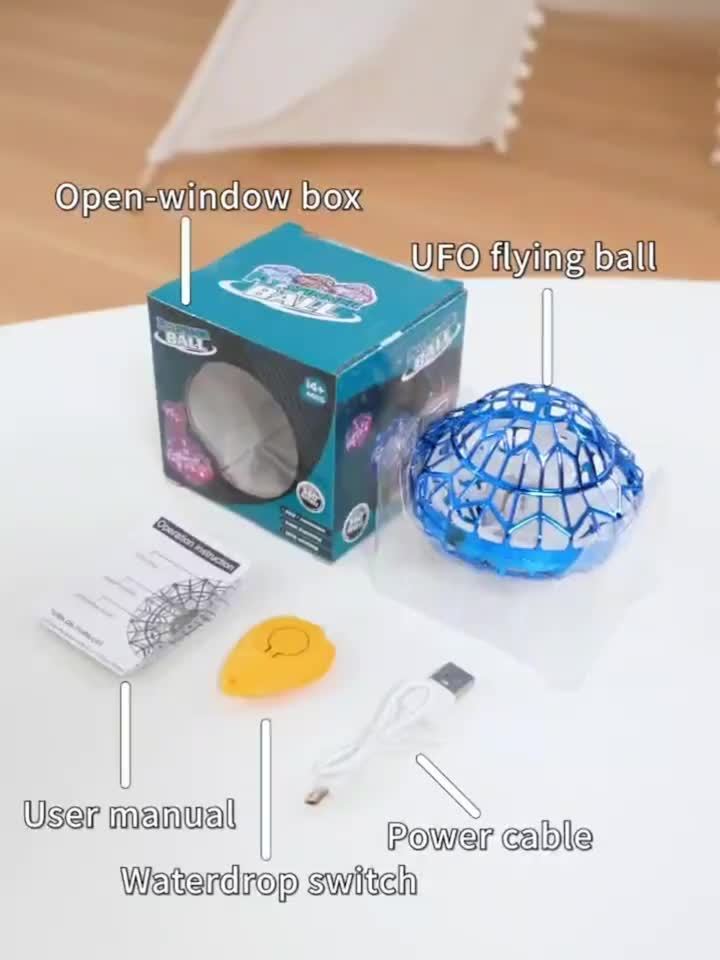 UFO Magic Flying Ball Toy with LED Light – Hand-Controlled Boomerang Hover Ball with Intelligent Gesture Sensing, Suitable for Indoor/Outdoor Play, Parties, and Gifts for Kids, Boys, and Girls (Halloween/Christmas)