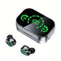 TWS Wireless Earbuds Stereo Bluetooth Earphones Mini In-Ear Headphones with Charging Case Compatible with iPhone Android Xiaomi Black