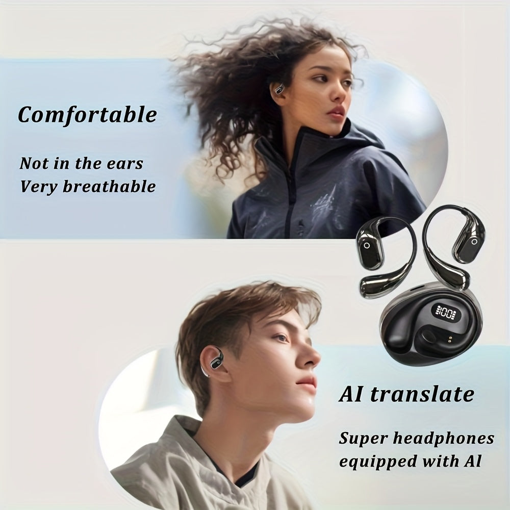 AI Translation Earbuds (144 Languages) – 0.3s Instant Voice Interpreter with Noise Reduction & 40-Hour Battery Life for Travel, Business, and International Communication