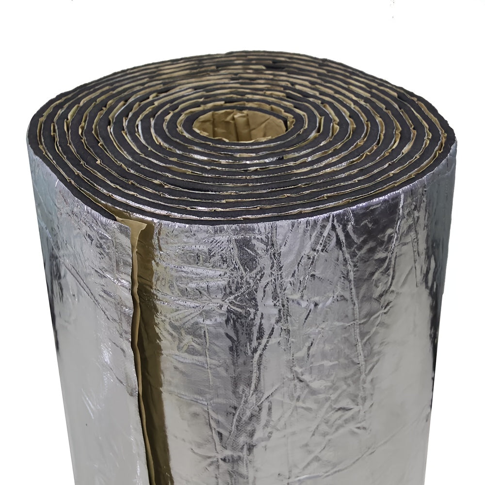 Car Sound Deadener & Heat Shield Mat 22/26 Sqft – Self-Adhesive Aluminum Foil Noise Reduction Insulation, Easy to Cut & Install for Floor, Door, and Trunk, Free Installation Tools Included