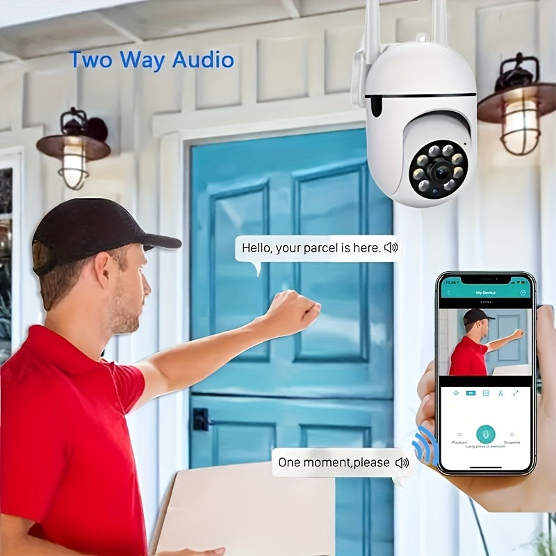 4-Pack 5G WiFi Security Camera 1080P – 360° PTZ Panorama, Smart PIR Motion Detection, Color Night Vision, Two-Way Audio, IP54 Weatherproof, Indoor & Outdoor Home Surveillance with App Remote Viewing