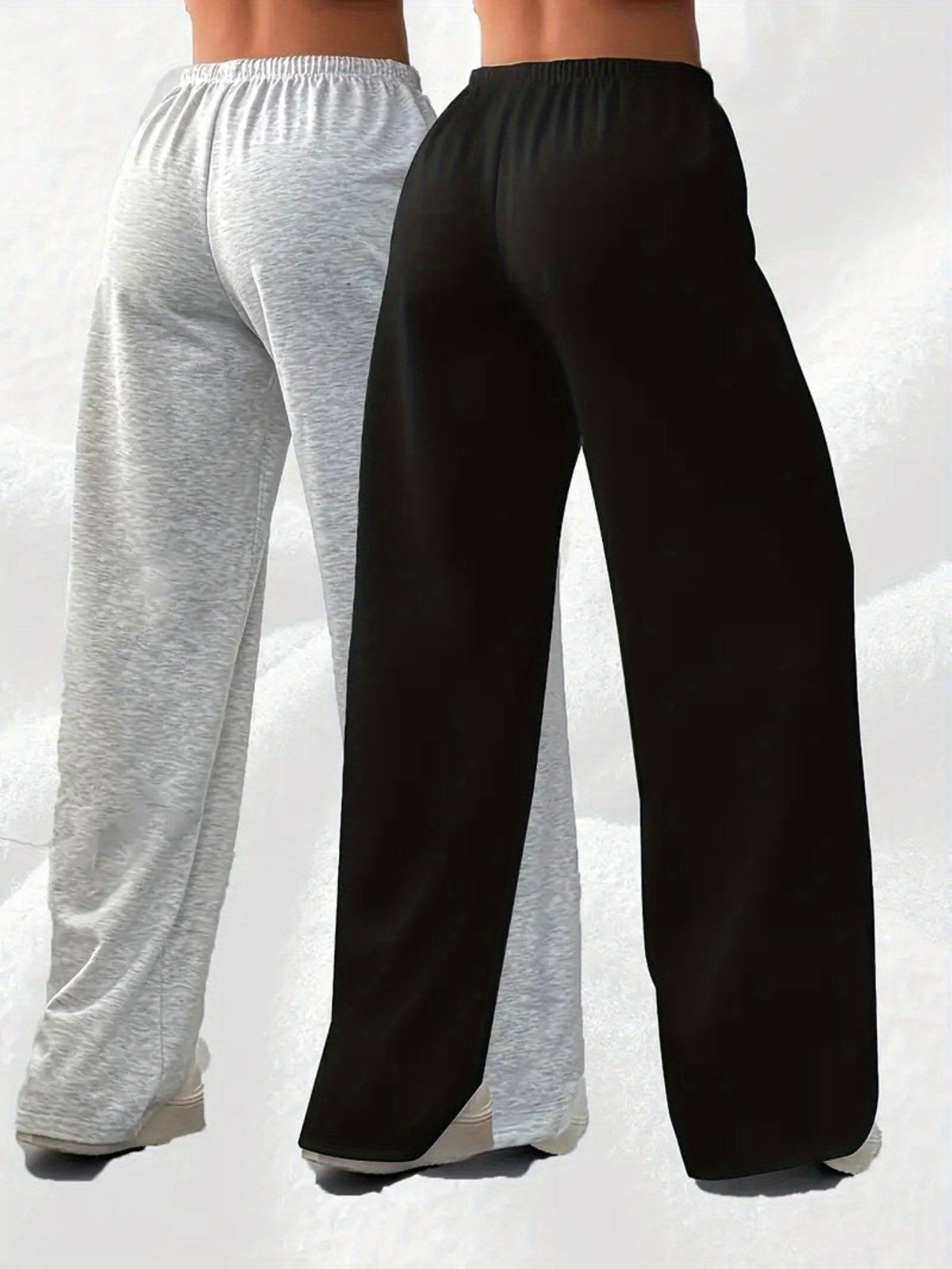 Women's 2-Piece Tracksuit Set Casual Sports Jogger Pants Outfit Black Grey Matching Loungewear Fall Winter Athletic Sweatsuit S M L XL