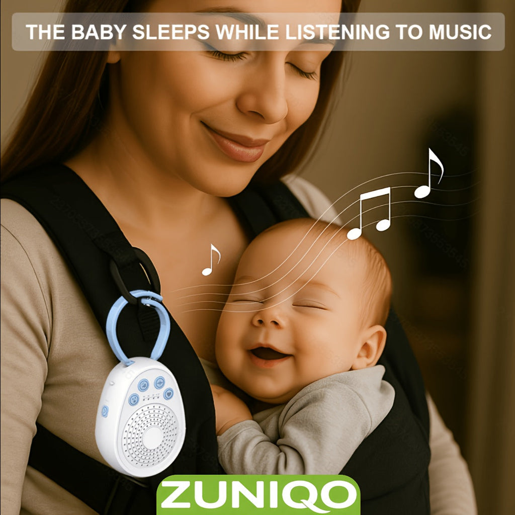 Portable White Noise Sleep Sound Machine, 20 Soothing Sounds with Timer & Memory Function, Rechargeable 1000mAh USB Baby Sound Machine for Sleep, Office & Travel, Suitable for Ages 0-6