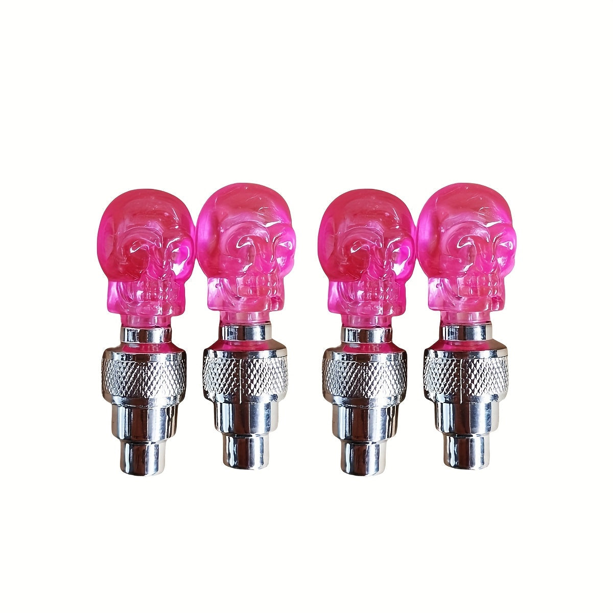 LED Tire Valve Stem Caps with Breathing Light & Running Horse Effect, 4/8/16pcs Glow Wheel Valve Core Caps for Car, Motorcycle, Bike – Wind Fire Wheel Light, UV & Explosion Proof – Green/Red/Blue Skeleton