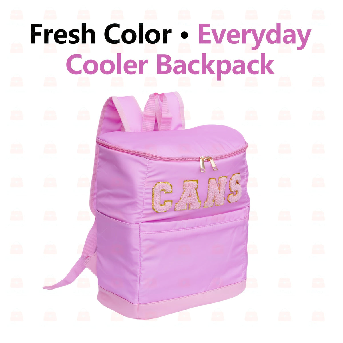 Insulated Cooler Backpack 30-Can Leopard Print with Mesh Pockets & Adjustable Straps - Leakproof Nylon Cooler Bag for Beach, Camping, Picnic, Hiking, Travel, and Daily Use