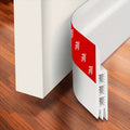 47" Door Draft Stopper - Self-Adhesive Under Door Seal, Adjustable Weather Stripping, 0-1.18" Gap, Noise & Cold Blocker for Exterior & Interior Doors - White, Transparent, Black, Brown & Grey