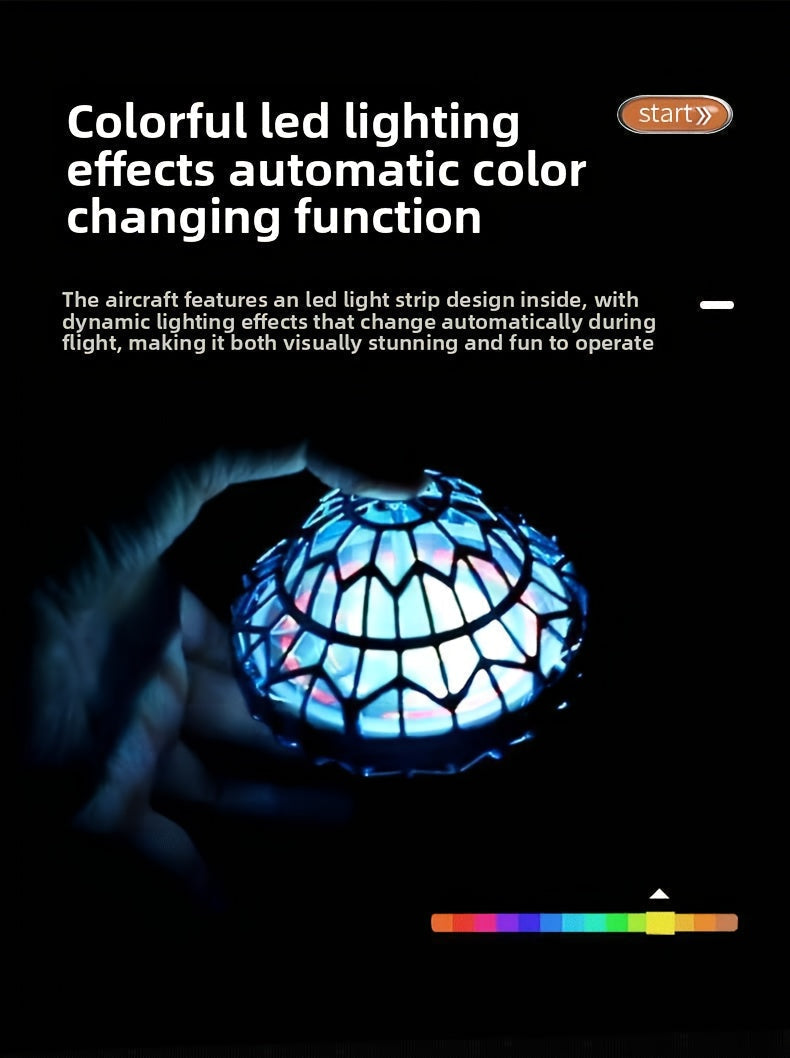 UFO Magic Flying Ball Toy with LED Light – Hand-Controlled Boomerang Hover Ball with Intelligent Gesture Sensing, Suitable for Indoor/Outdoor Play, Parties, and Gifts for Kids, Boys, and Girls (Halloween/Christmas)