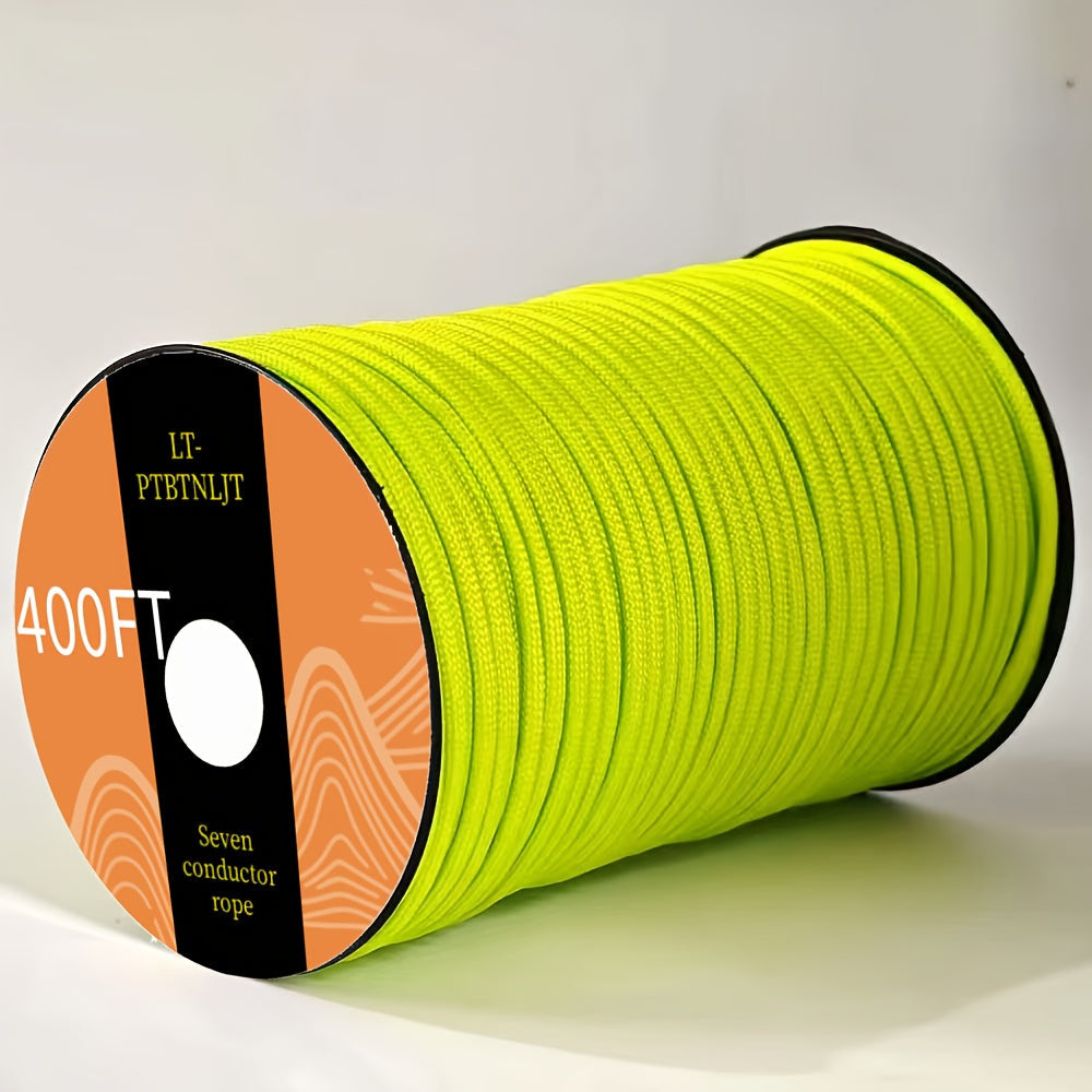 7-Core Paracord Tent Rope Multi-Purpose Outdoor Rope – Nylon Camping Rope for Tent Tie-Downs, Hanging, Bracelets, Keychains, and Backpacks, 30M 50M 100M Vivid Colors Sturdy Structure