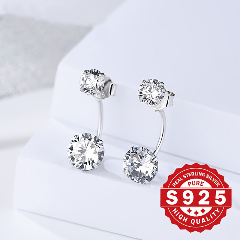 S925 Sterling Silver Earrings for Women – Hypoallergenic Delicate Elegant Studs, Classic Luxury Jewelry for Daily Wear, Parties, and Music Festivals, Perfect Christmas or Birthday Gift