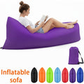 Foldable Inflatable Sofa Lounge Chair, Portable Lazy Air Sofa for Camping, Beach, Music Festivals, Outdoor Gatherings, Quick Inflation, for Adults, Purple, Blue, Green, Black, Red, Yellow, Orange