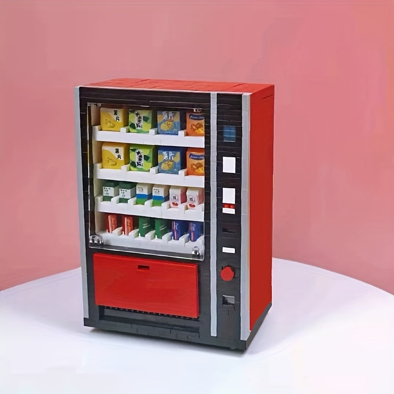 Vending Machine Building Blocks Set for Adults – Advanced, High-Difficulty Small Particle Brick Model Kit, Creative STEM Construction Toy, Unique Birthday & Holiday Gift Idea