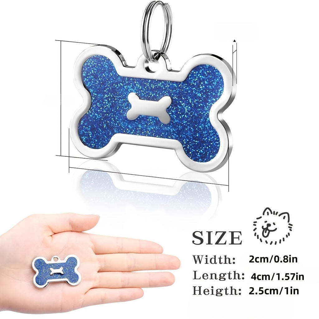 Personalized Pet ID Tag - Engravable Dog & Cat Collar Tag with Name, Phone & Info, Fits Small, Medium, & Large Dogs & Cats, 6 Colors, Durable Everyday Pet ID Tag for Safety & Style