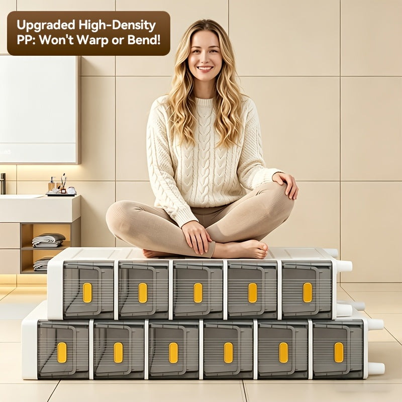 Slim Rolling Storage Cabinet with Drawers and Wheels, Waterproof PP Organizer, 3/4/5/6 Tier for Bathroom, Kitchen, Bedroom, and Small Spaces – Narrow Drawer Unit
