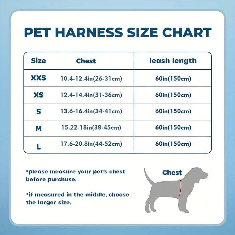 No-Pull Dog Harness and Leash Set for Small to Medium Dogs - Soft Mesh Reflective Adjustable Puppy Vest Harness for Walking, Running, and Training, Escape-Proof Pet Harness