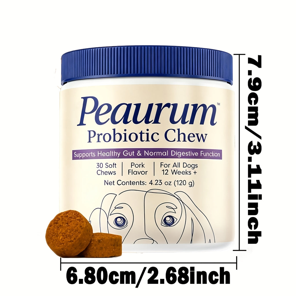Probiotics for Dogs 60 Softgels Natural Plant-Based Formula Supports Gut Health, Digestion, and Seasonal Allergy Relief - 120g (1-Pack or 2-Pack)