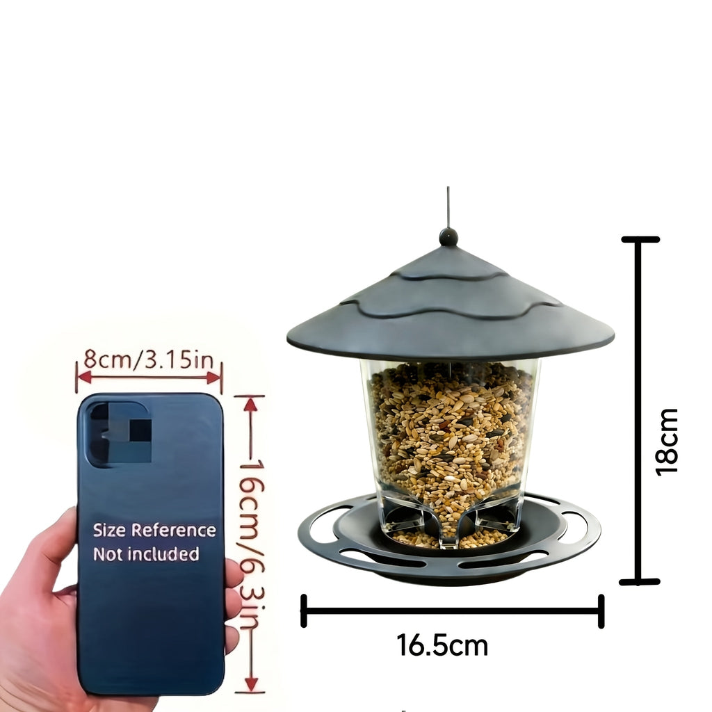 Minimalist 3D Hummingbird Feeder: Outdoor Garden Hanging Automatic Nectar Feeder for Wild Birds – Modern Design Backyard Patio Wildlife Feeding Station