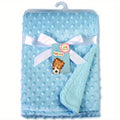 Soft Fleece Baby Blanket for Boys & Girls, Cozy Solid Color Infant Swaddle Throw for Newborns & Toddlers, Lightweight Warm Blanket for Crib Stroller & Travel, Baby Shower & Holiday Gift