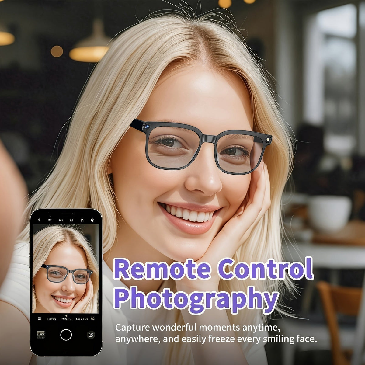 AI Smart Glasses with Camera or Audio – Real-Time Translation in 110+ Languages, HD Video Recording, AI Voice Control, Hi-Fi Music & Calling, Photochromic Lenses, Sports & Skiing Outdoor Wearable Tech