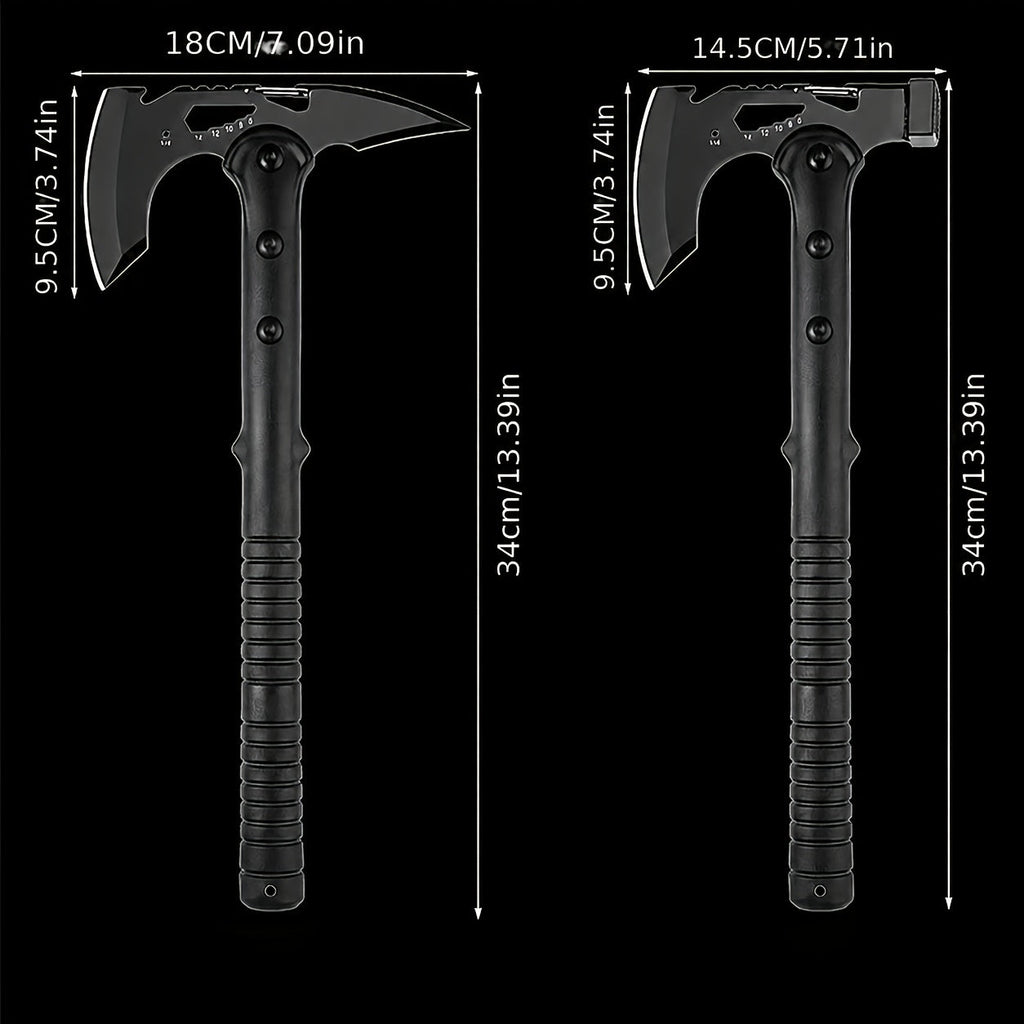 Multi-Functional Camping Survival Axe with Saw – Hammer Axe & Destruction Axe with Protective Cover for Hiking Firewood Chopping Logging & Jungle Survival (Single & Combo Sets)