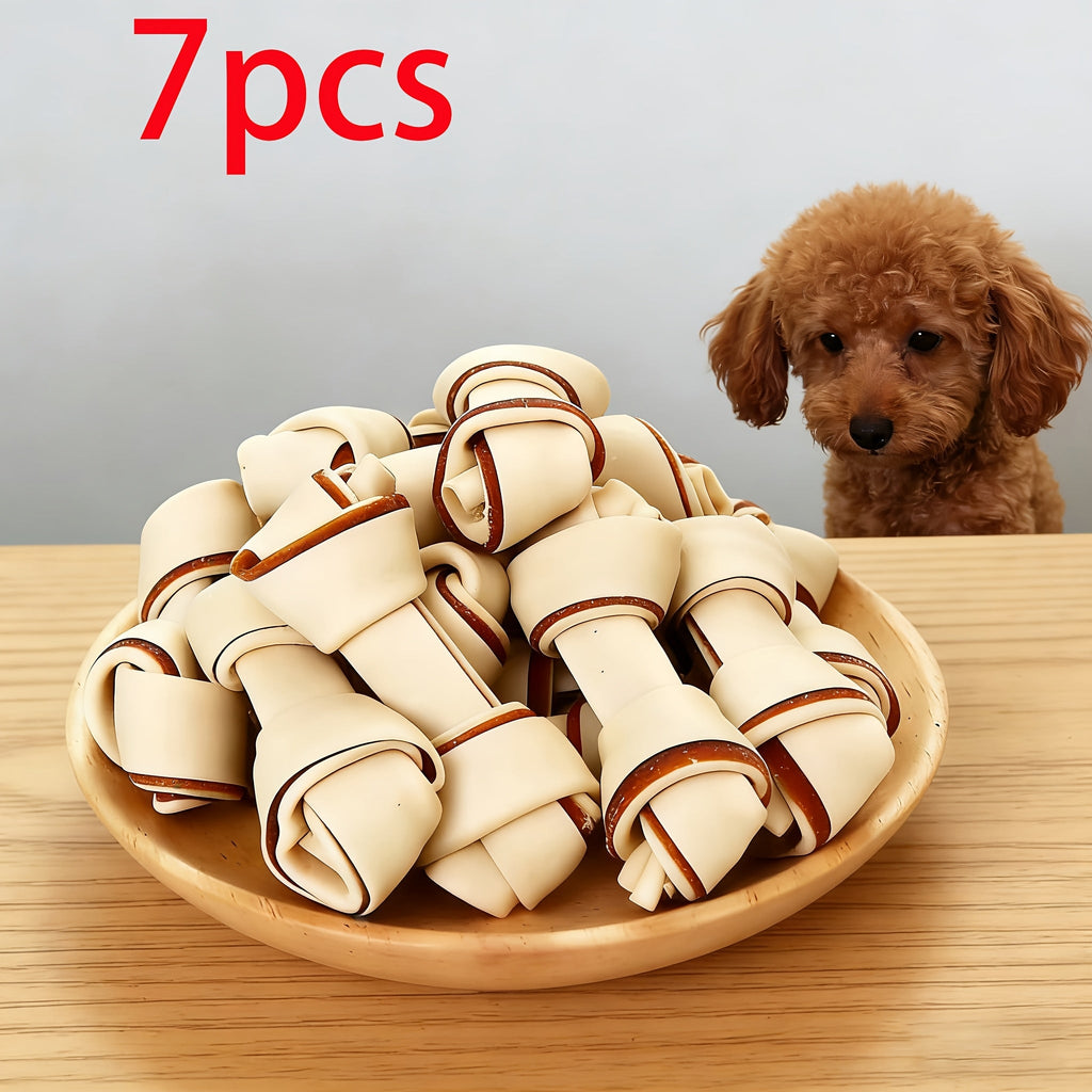 7-Piece Dog Teething Toy Set - Polyethylene Chew Sticks & Dental Cleaning Toys for All Breeds, Stress Relief Puppy Teething Chew Kit for Training & Oral Care