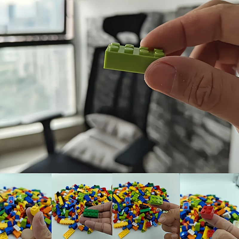 500 Piece Kids Building Blocks Educational Toy Set, DIY Small Particle Interlocking Blocks, Spark Creativity and Imagination, Gift for Boys & Girls, Kindergarten Ages 3+