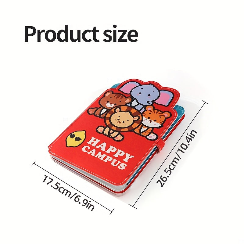 Reusable Sticker Book for Toddlers Baby Enlightenment Activity Book Develops Hand-Eye Coordination, Concentration, Cognitive Skills, Early Learning Educational Gift for Kids