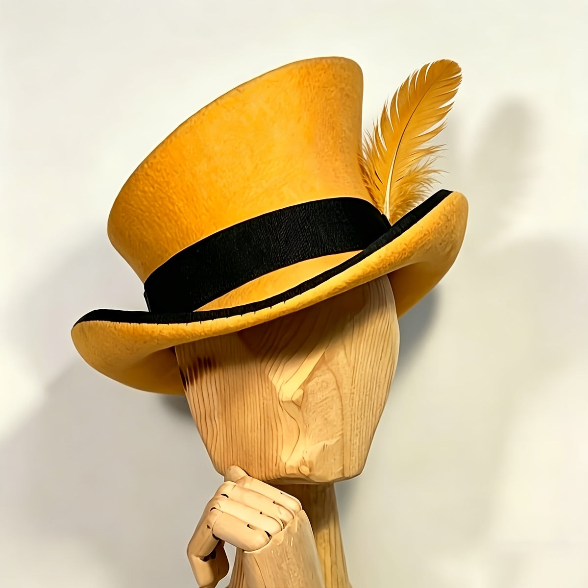 100% Wool Felt Fedora Hat with Ribbon for Women & Men – Adjustable Asymmetrical Top Hat for Church, Parties, and Weddings, Elegant Fashion Headwear in 10 Colors, Perfect Christmas Gift