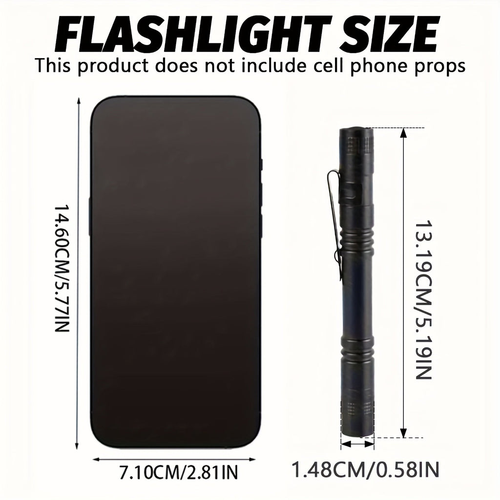 UV Blacklight Flashlight 395nm Portable Ultraviolet Light for Counterfeit Detection, Pet Urine Stain, Scorpion Hunting, and Ringworm Detection, Multi-Pack (4/6/8/12 pcs), AAA Battery Powered