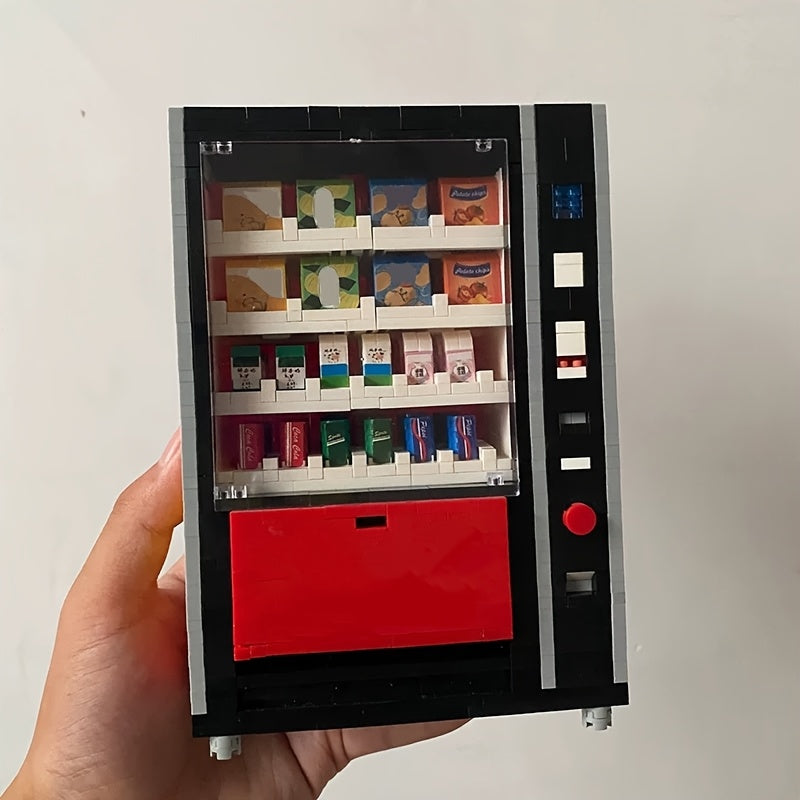 Vending Machine Building Blocks Set for Adults – Advanced, High-Difficulty Small Particle Brick Model Kit, Creative STEM Construction Toy, Unique Birthday & Holiday Gift Idea