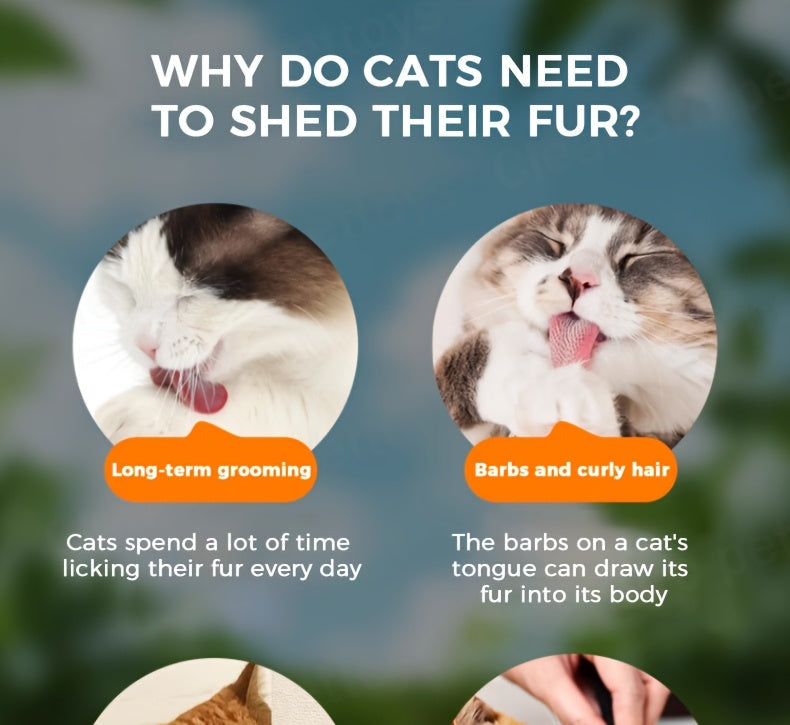 Freeze-Dried Cat Grass Hairball Control Tablets – Natural Mint Molar Sticks & Granules, Chicken-Flavored Cat Snacks for Dental Health & Hairball Removal