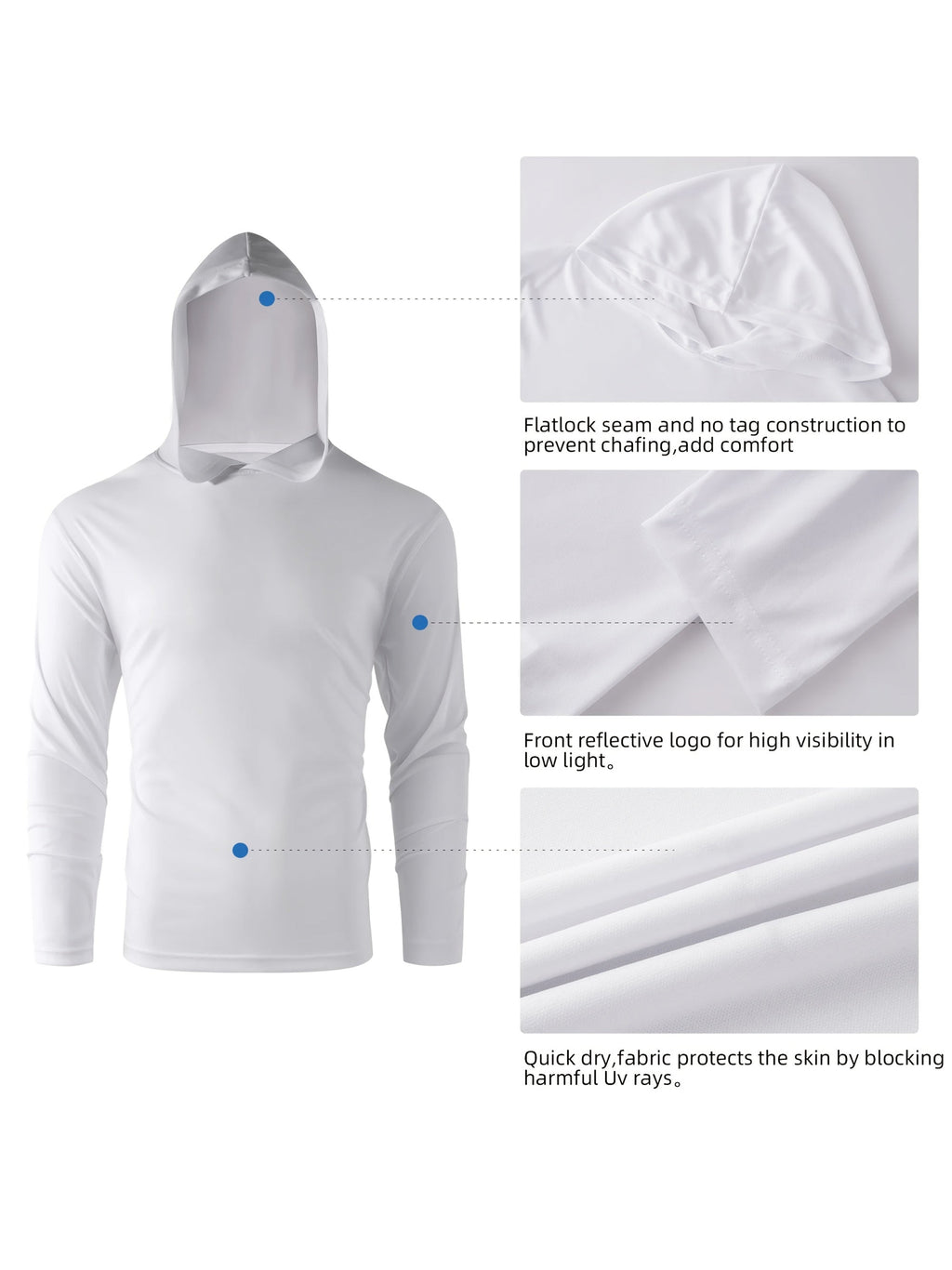 5-Pack Men's Quick-Dry Moisture-Wicking Full-Zip Hooded Athletic Sweatshirts for Gym, Running, and Casual Wear - Mixed Colors, S-XXXL