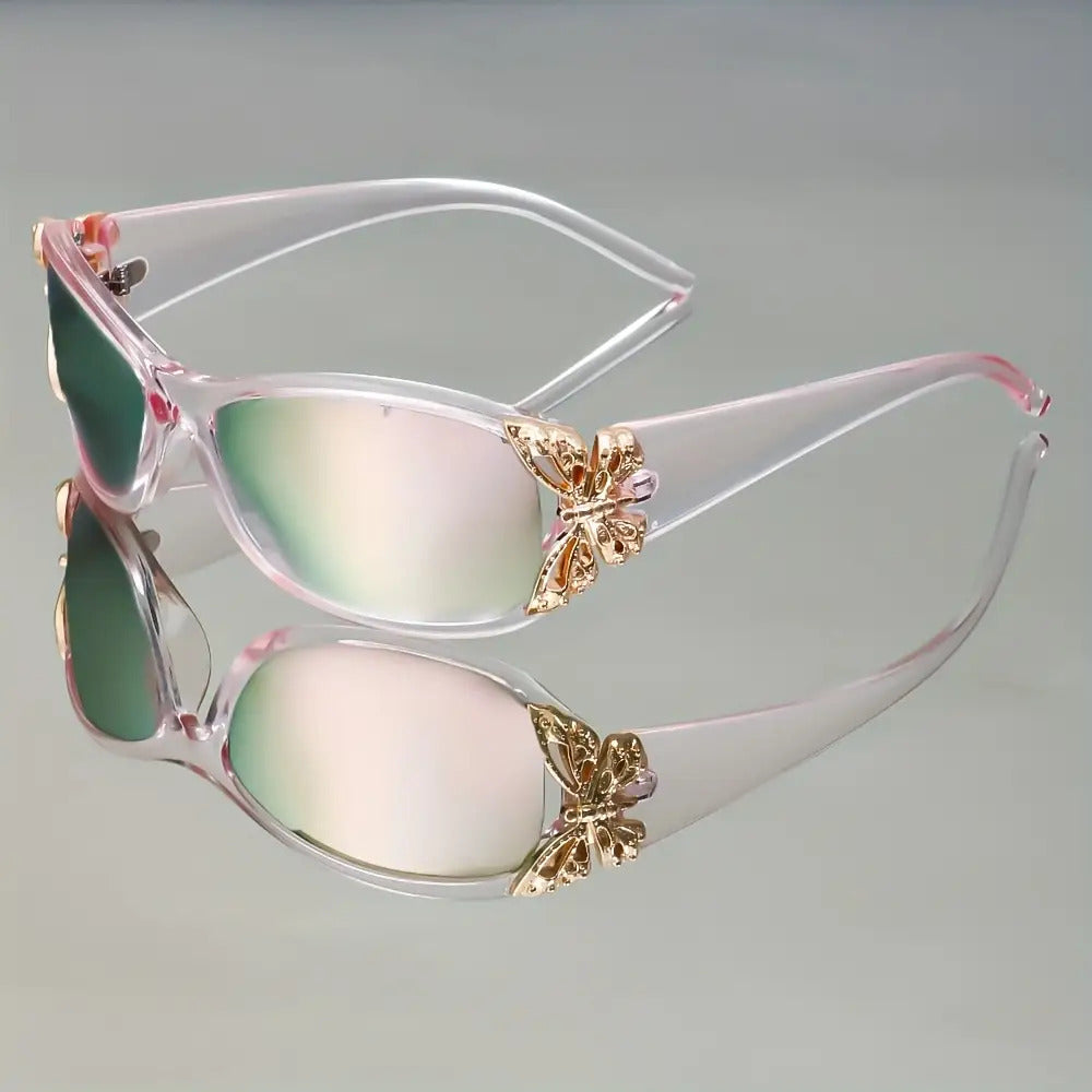Butterfly Gradient Fashion Glasses for Women & Men – High-End Trendy Casual Eyewear, Multifunctional Stylish Sunglasses for Daily Wear & Outdoor Use