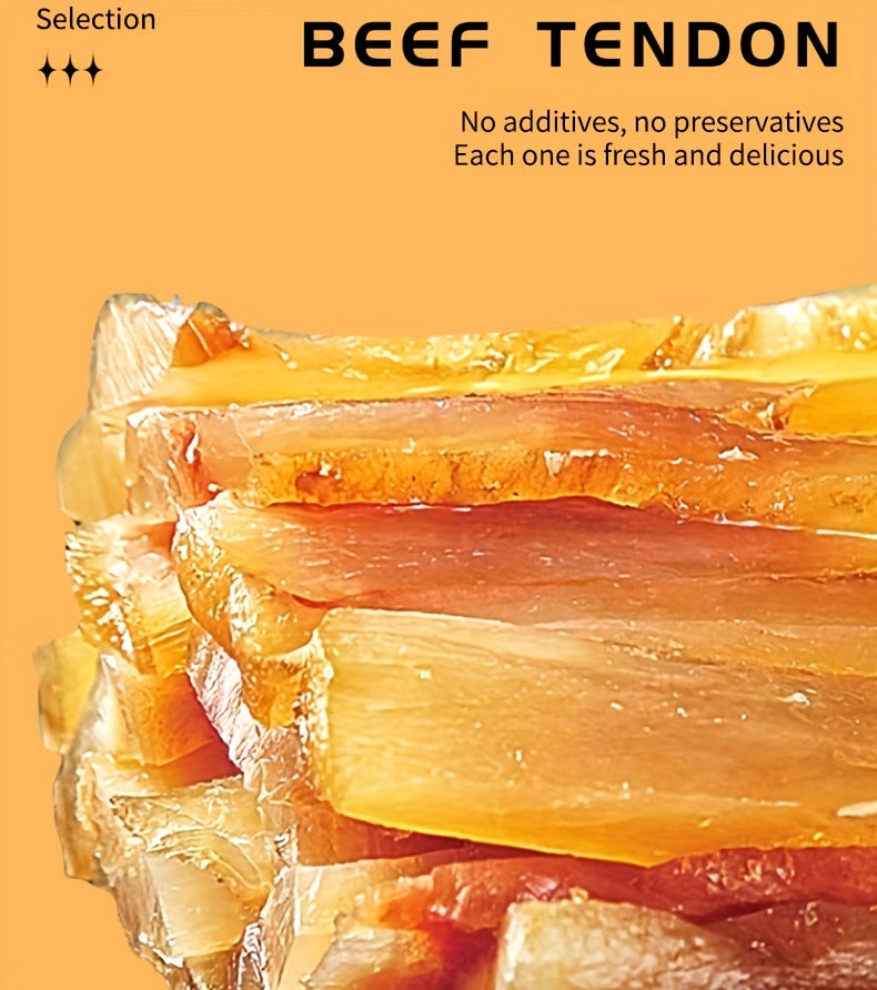 Dried Beef Tendon Dog Chews: Natural, High-Protein Jerky Treats & Chew Sticks for Training Rewards, Suitable for All Breeds, Available in 250g / 500g 2-Pack Options