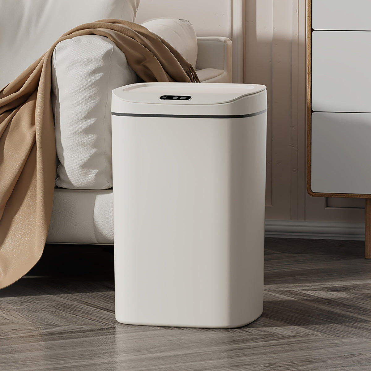 Smart Motion Sensor Trash Can - Hands-Free Touchless Lid, Odor-Sealing, Compact & Easy to Clean - 12L, 16L & 3.7 Gal - For Office, Bathroom & Small Spaces